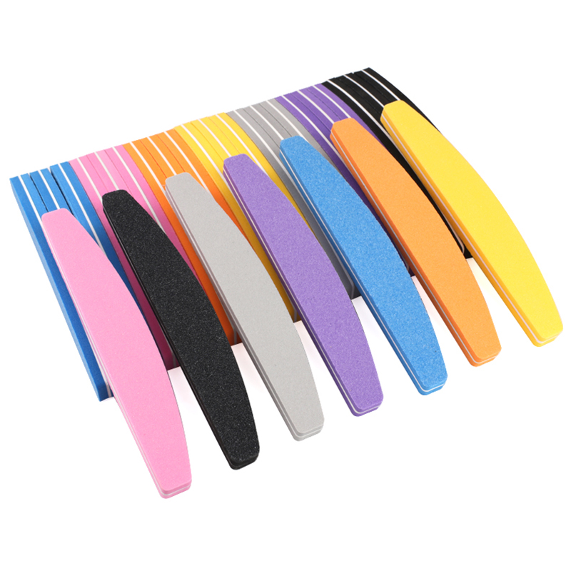 Nail File Titanium - 10/50Pcs Boat Sponge Nail Files 100/180
