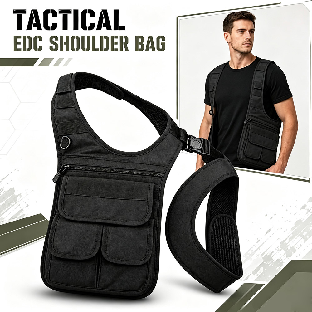 Edc Concealed Carry Bag - Tactical Concealed Underarm Tool Bag MOLLE