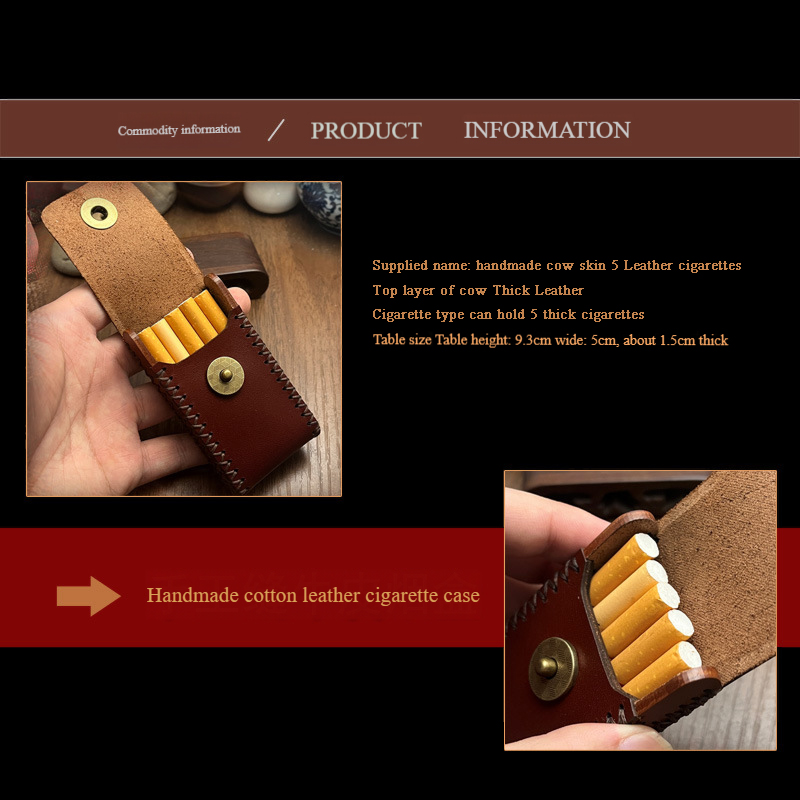 New Leather Smoking Cigarettes - Lighter Insert Zippo ulasan dan harga