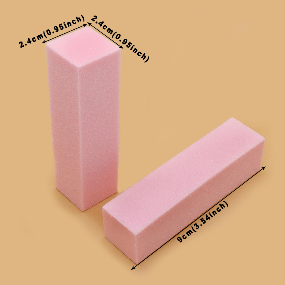 3/5/10pcs Sponge Nail Buffer S - Nail File Titanium ulasan dan harga
