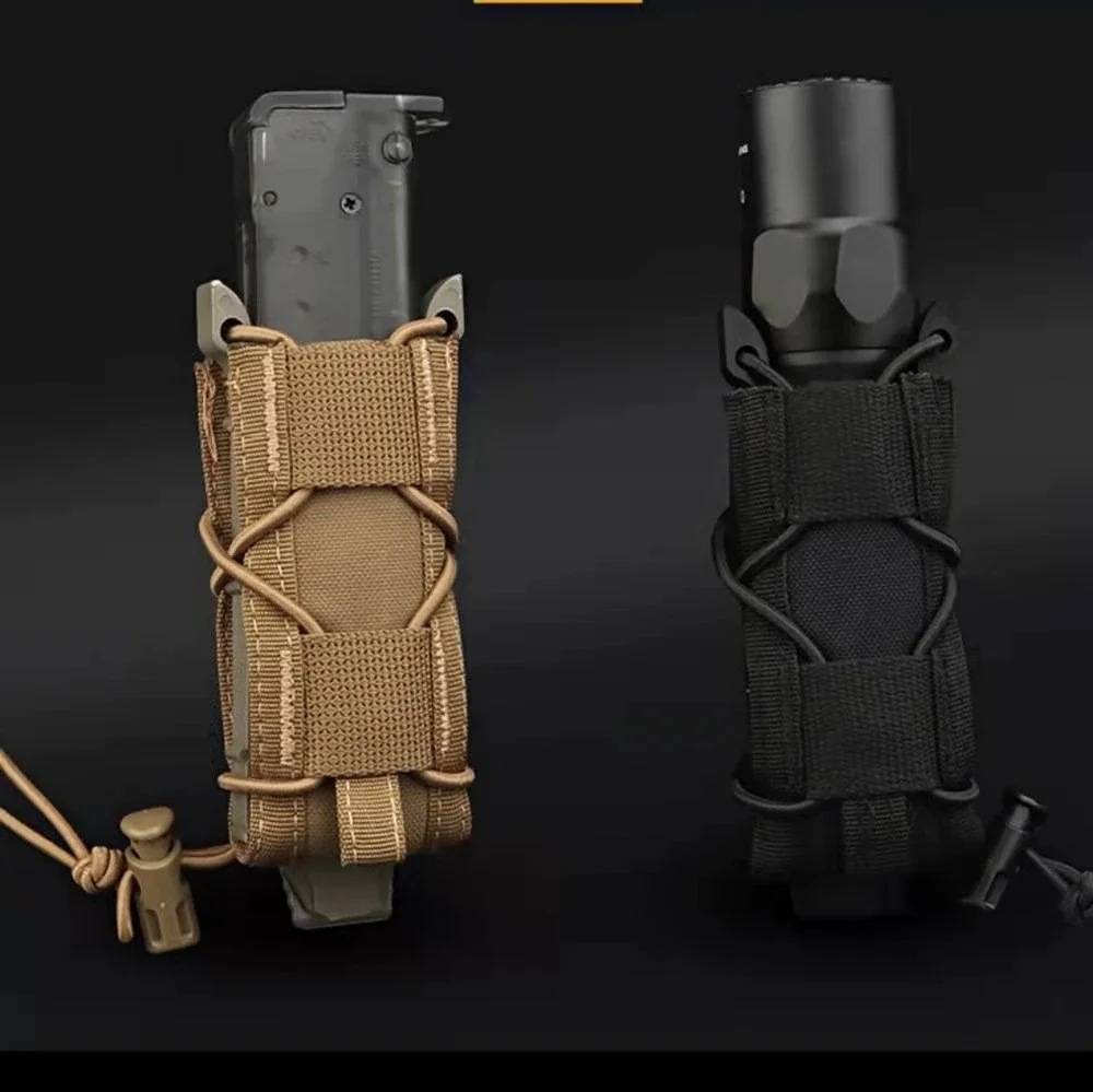 9MM Pistol Single Magazine Pou - Edc Carry Flashlight ulasan dan harga