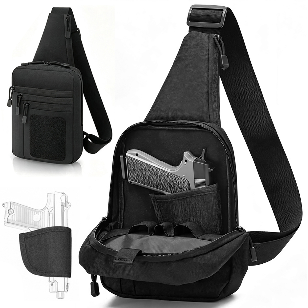 Concealed Carry Chest Gun Bag  - Edc Pistol Carry Bag ulasan dan harga