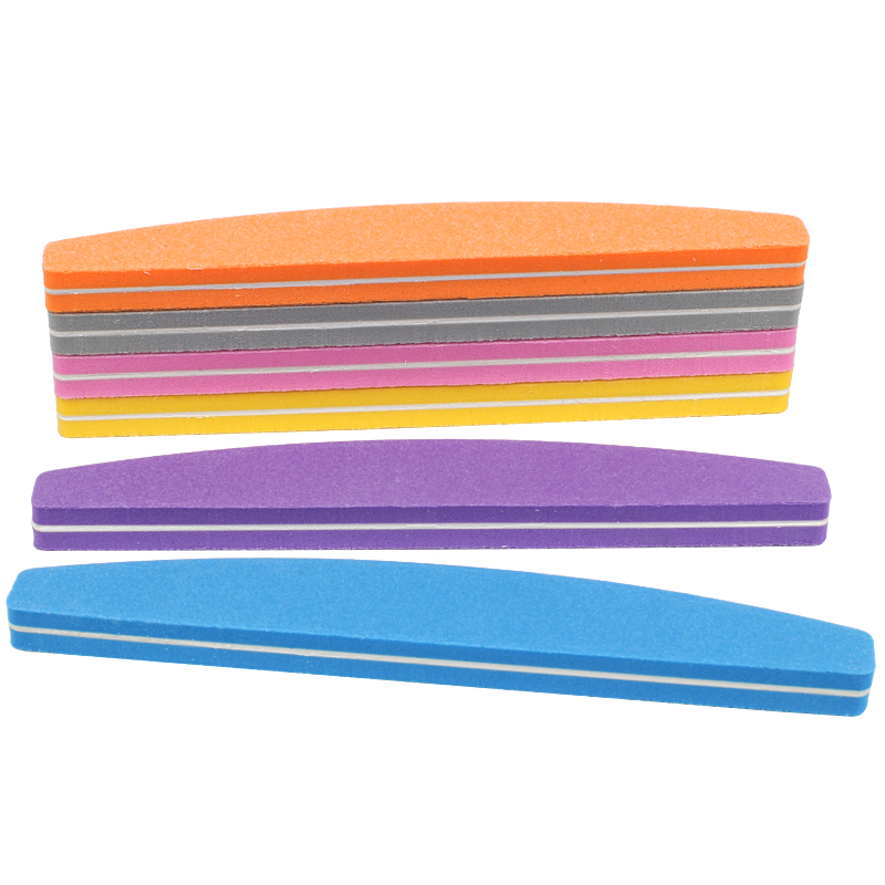 10/50Pcs Boat Sponge Nail File - Nail File Titanium ulasan dan harga