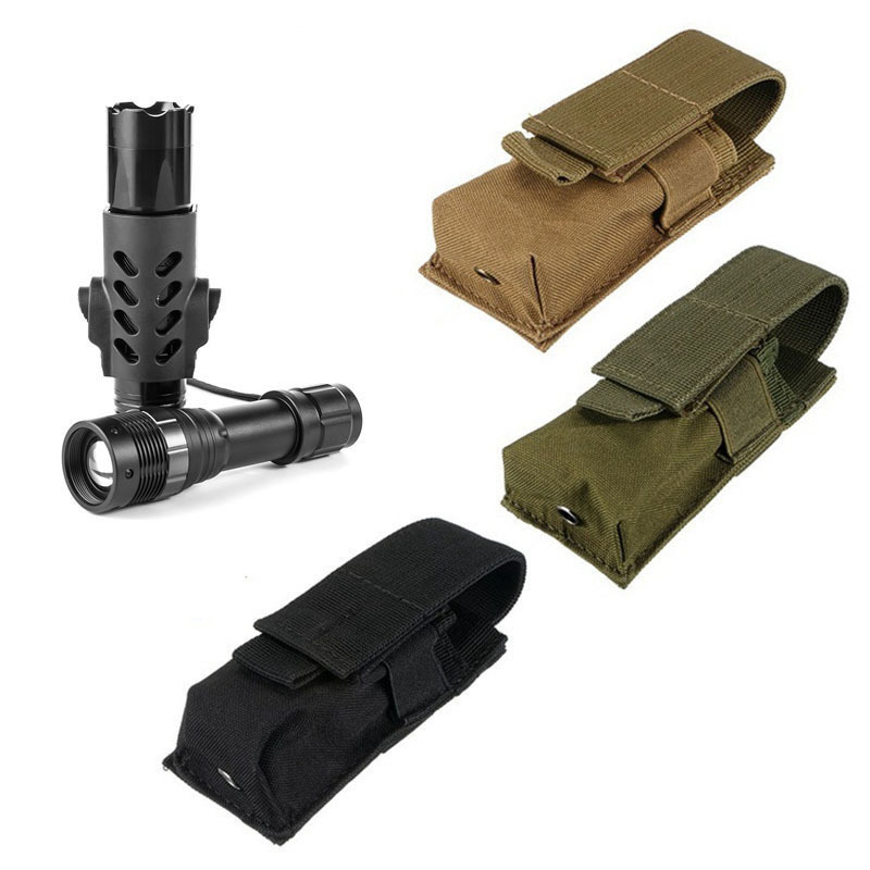 Tactical Molle Flashlight Pouc - Edc Carry Flashlight ulasan dan harga