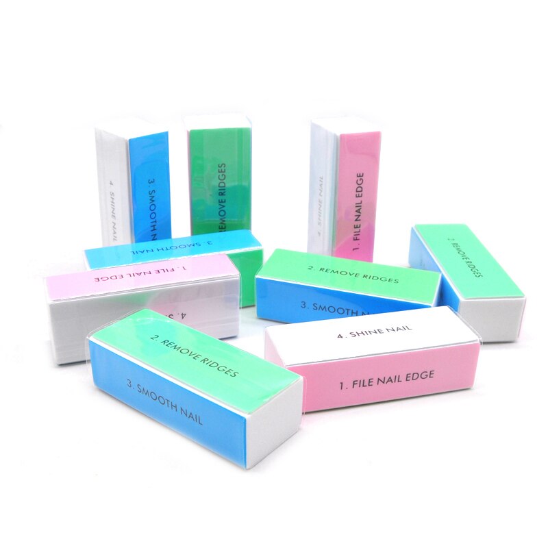 5pcs  Colorful Buffing Block 4 - Nail File Titanium ulasan dan harga