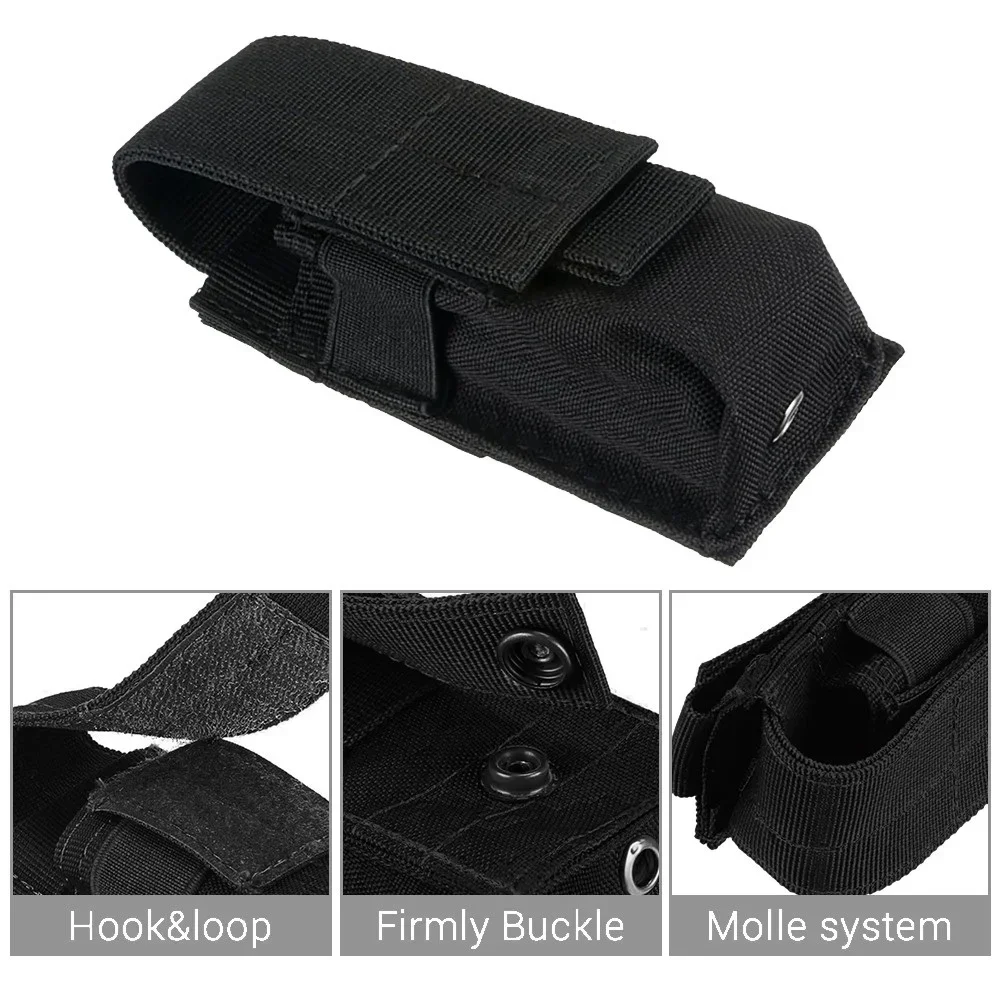 Tactical Molle Flashlight Pouc - Edc Concealed Carry Bag ulasan dan harga