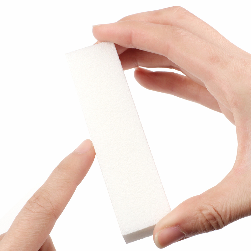 2/8/10Pcs White Sponge Nail Bu - Nail File Titanium ulasan dan harga