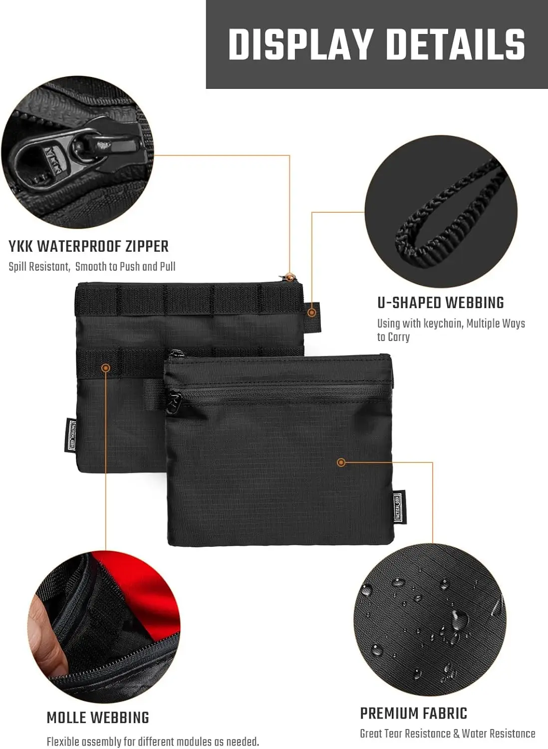 TACTICAL GEEK A14 Slim EDC Pou - Edc Concealed Carry Bag ulasan dan harga