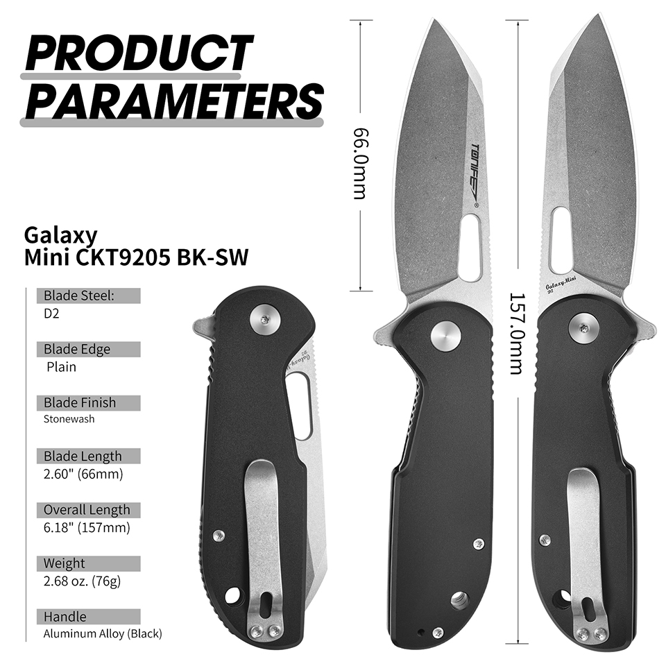 TONIFE Galaxy Mini CKT9205 Fol - Edc Carry Pocket Knife ulasan dan harga