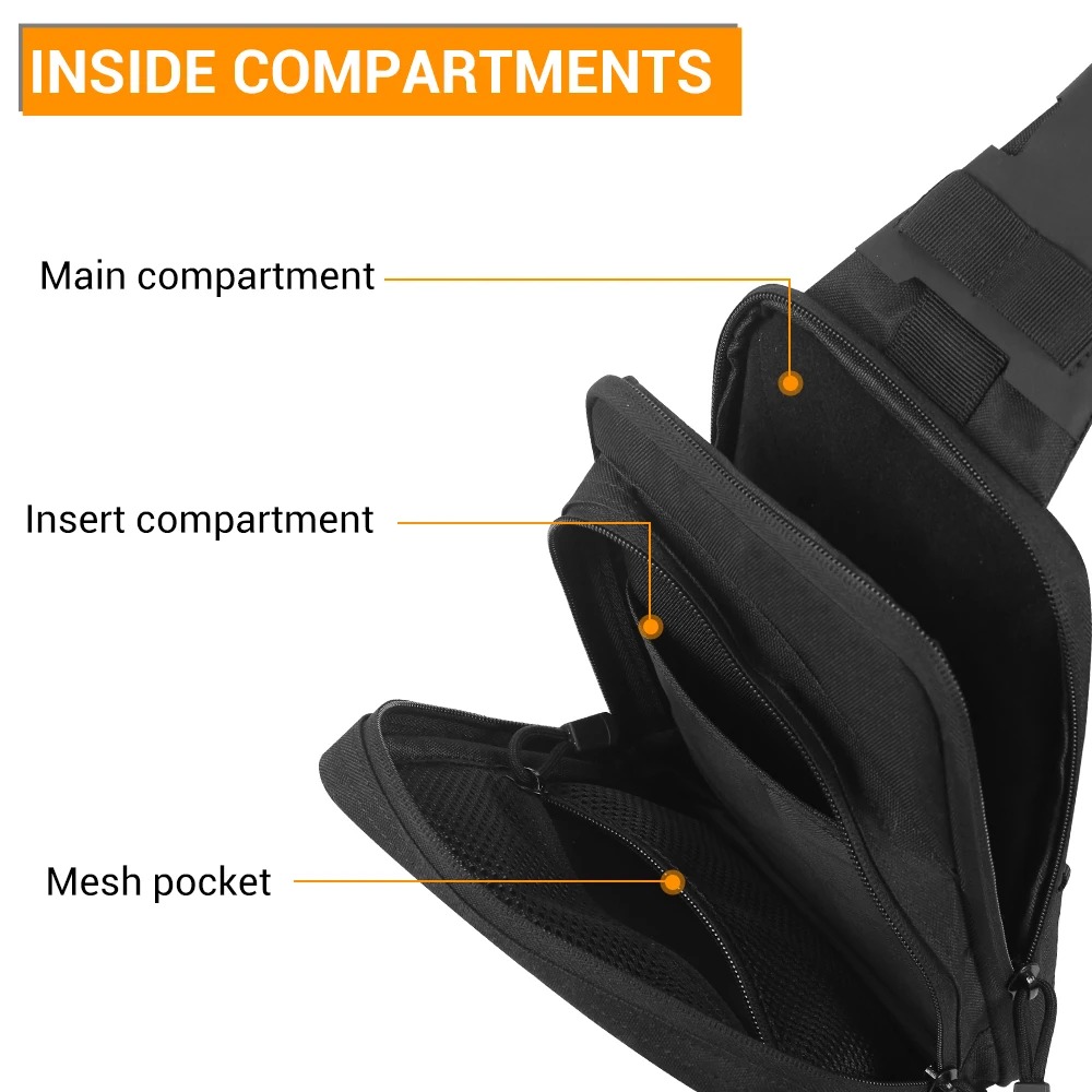 Tactical Pistol Gun Bag Concea - Edc Concealed Carry Bag ulasan dan harga