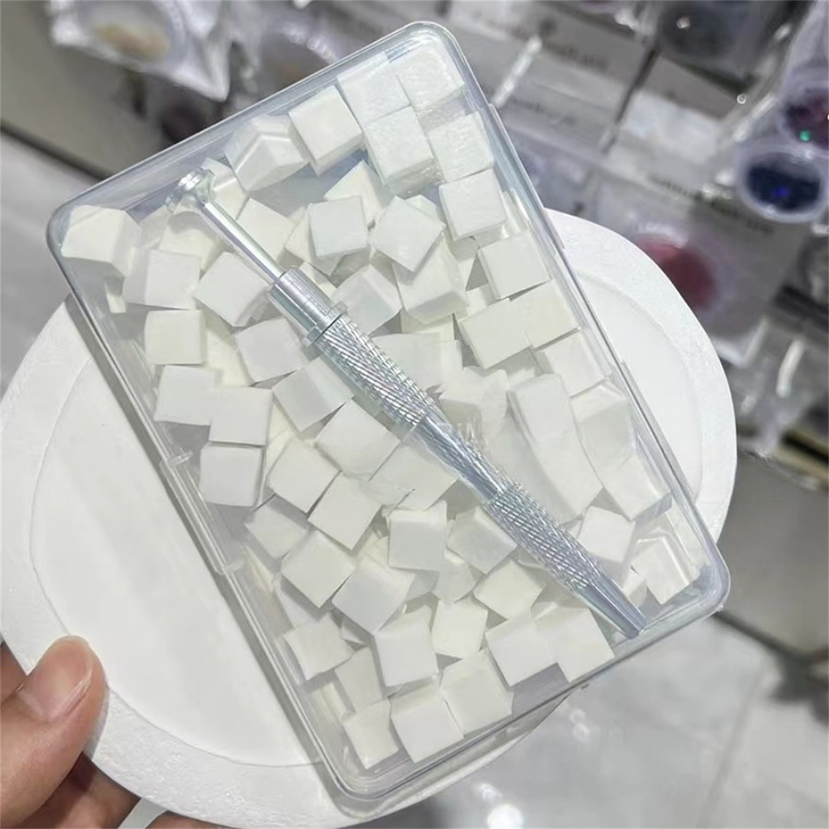 1set 100pcs Nail Care Gradual  - Nail File Titanium ulasan dan harga