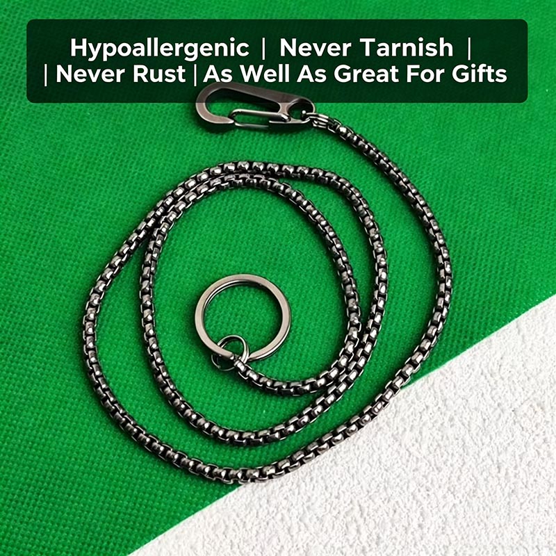 Titanium Wallet Chain for Men, - Wallet Slim Titanium ulasan dan harga