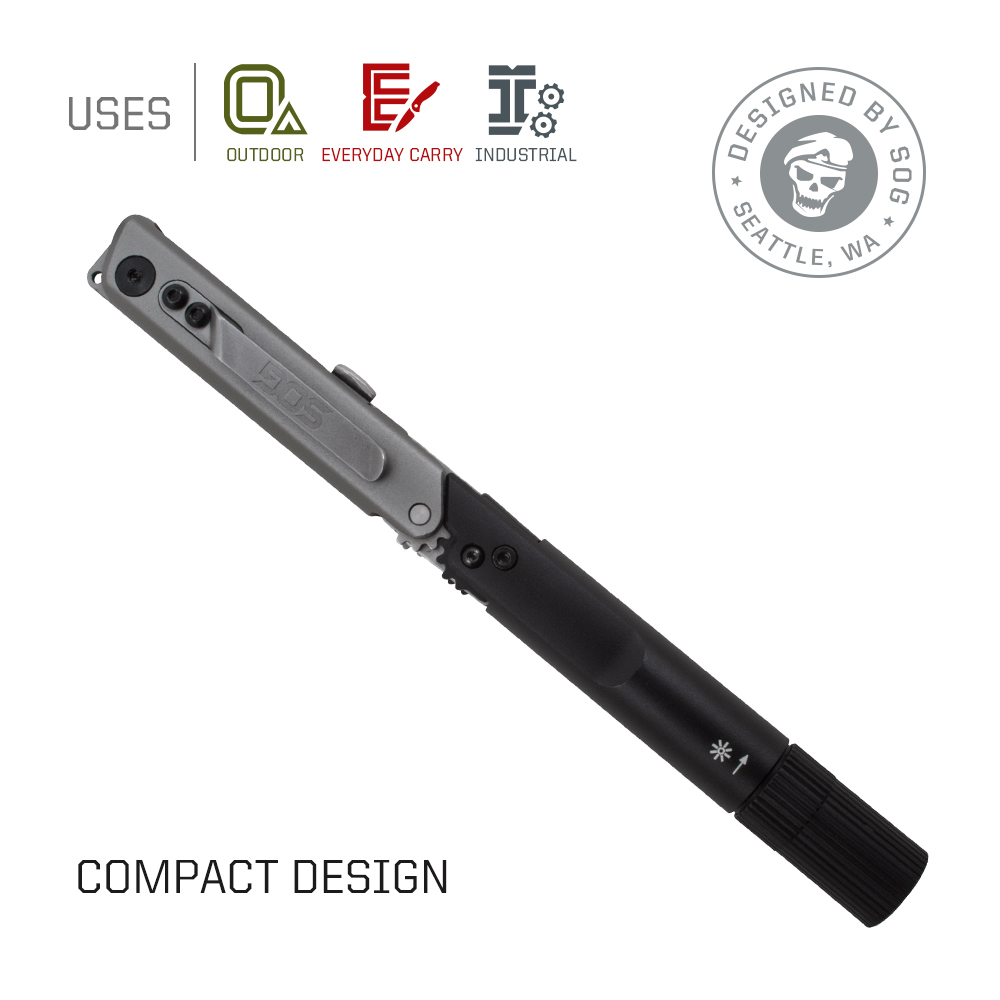 SOG BATON Q2 4 in 1 Multi-Tool - Edc Carry Flashlight ulasan dan harga