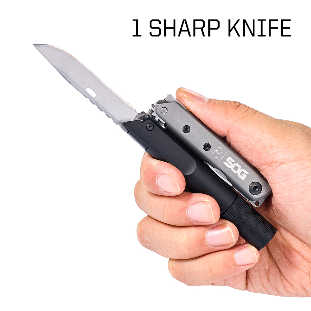 SOG BATON Q2 4 in 1 Multi-Tool - Edc Carry Flashlight ulasan dan harga