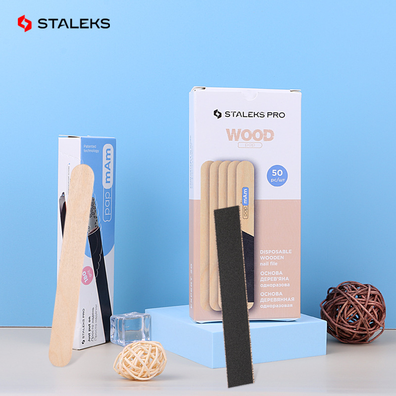 Staleks Wooden Stick Board Nai - Nail File Titanium ulasan dan harga