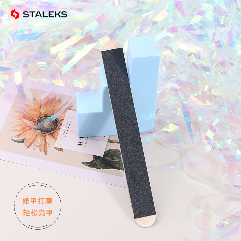 Staleks Wooden Stick Board Nai - Nail File Titanium ulasan dan harga