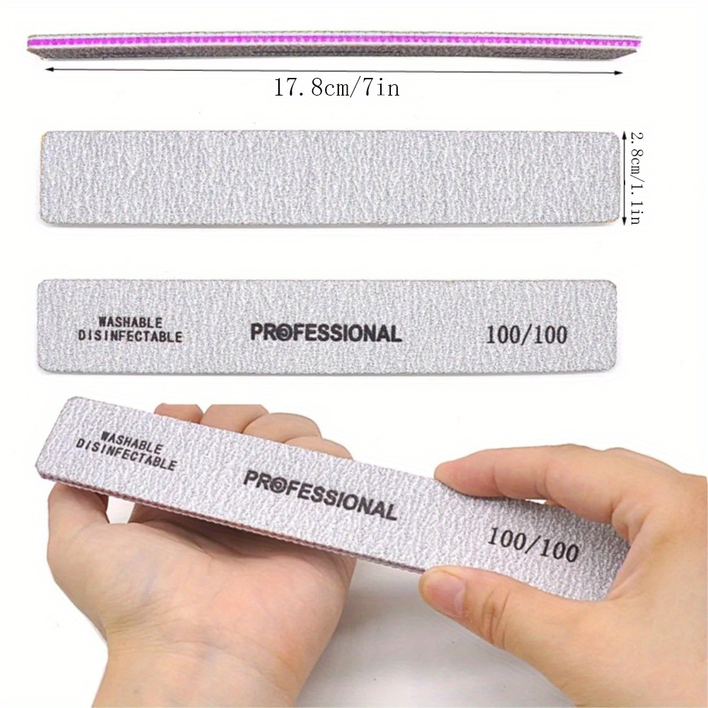 Straight Nail File 80/100/180/ - Nail File Titanium ulasan dan harga